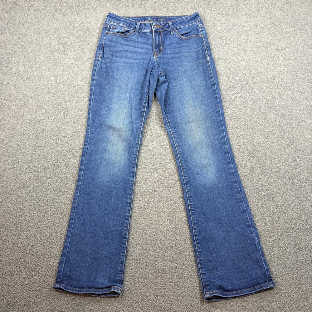 Old Navy Jeans Womens 4 Blue Kicker Bootcut Mid Rise Stretch S/449994-00 Denim